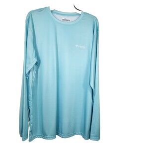Columbia T Shirt Mens Large Performance Fishing Gear PFG Omni-Shade Long Sleeve